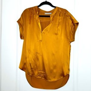 Vince gold tailored blouse